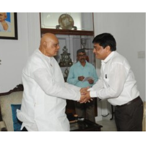 With Former Governor of Tamilnadu Mr.Konijeti Rosaiah