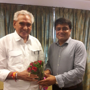 With Sri C.R Chaudhary Hon’ble Minister of State for New Delhi
