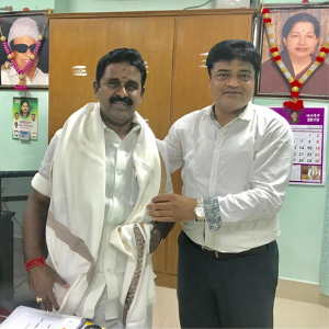 With Thiru Kamaraj, Hon’ble Ex-Minister for Food, Govt of TN